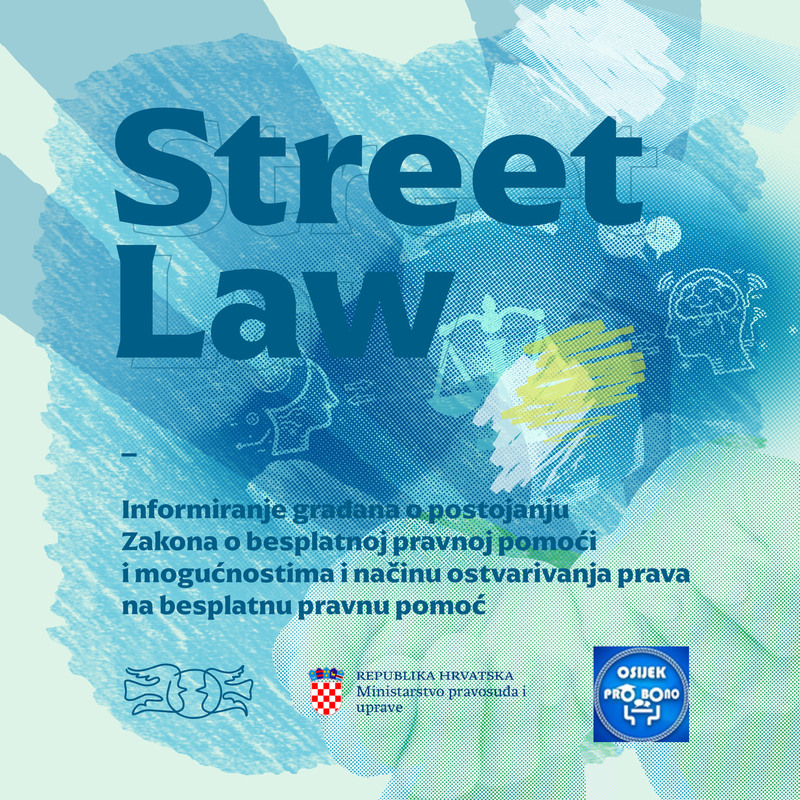 Kampanja "STREET LAW" - Besplatna pravna pomoć za građane Osječko-baranjske županije